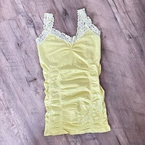 Kismet Lime Green Ruched Camisole
